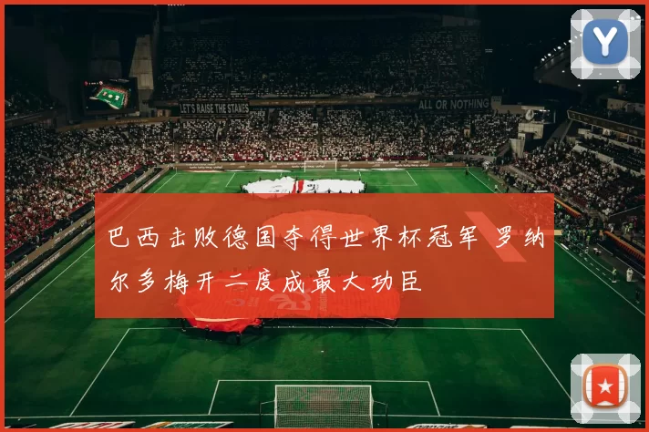 巴西击败德国夺得世界杯冠军 罗纳尔多梅开二度成最大功臣